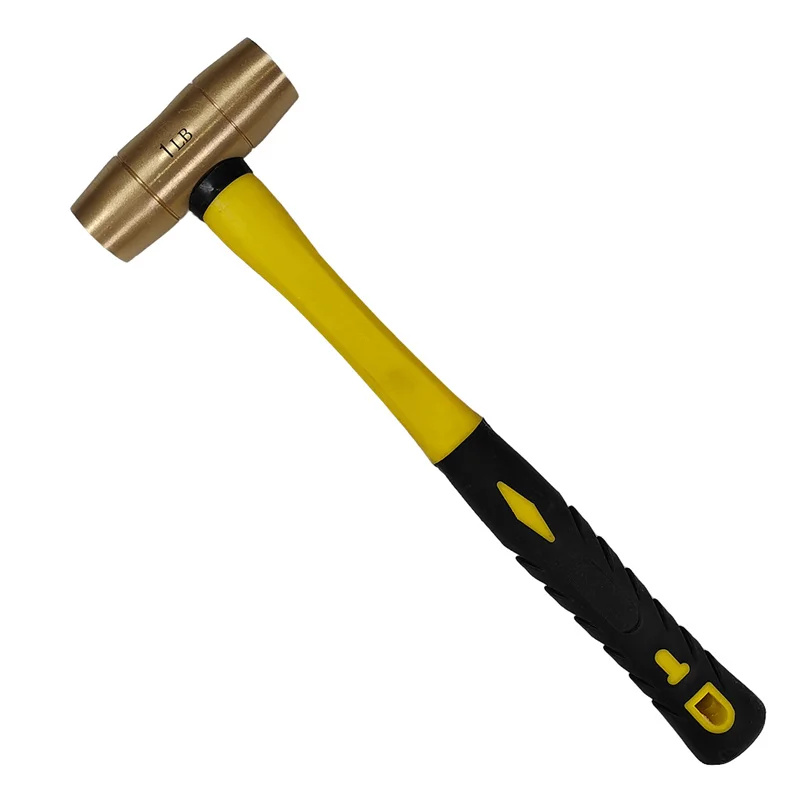 SFREYA  SR103  Brass Hammer,Drum Type  Explosion proof round drum hammer brass non sparking drum type hammer with handle