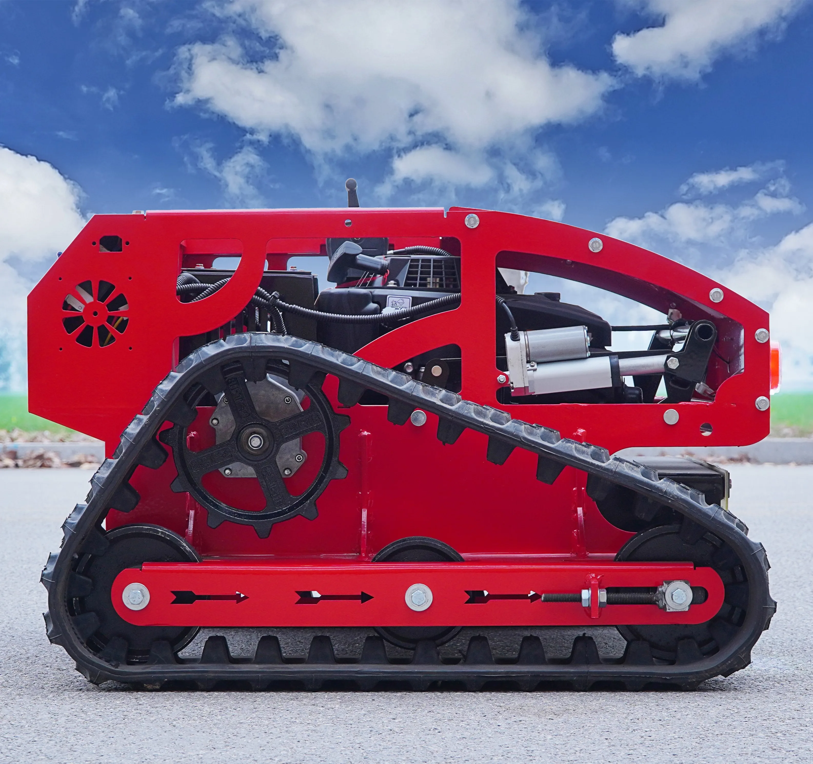 High-Quality Agricultural Electric Remote Control 360-Degree Rotary  Lawn Mower Garden Gasoline Mower