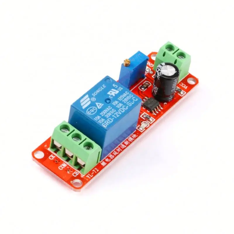 NE555 Timer Switch Adjustable Module Time delay relay Module DC 12V Delay relay shield 0~10S