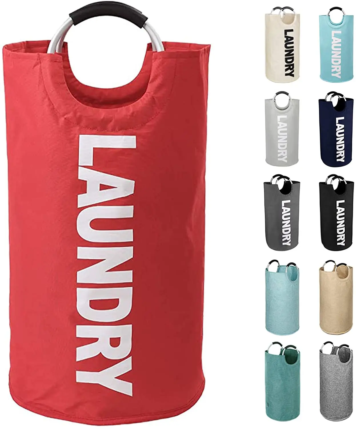 Large Oxford fabric Collapsible Aluminum Handle storage quality Dirty Clothing Laundry Bag