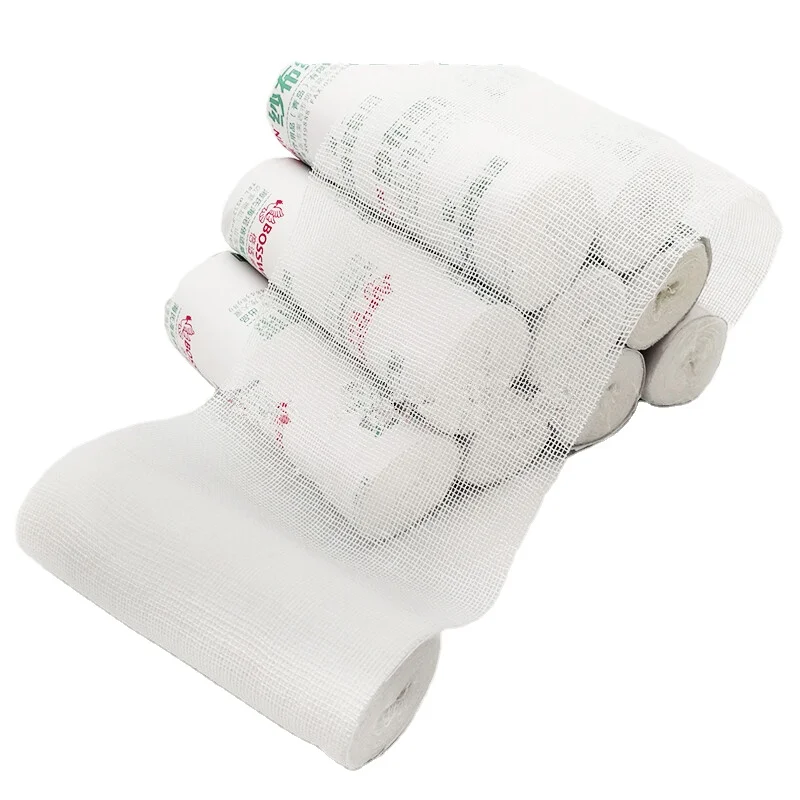 Hynaut 10*600 cm Individual Pack Hydrophilic Surgical Medical Sterile 100% Cotton Absorbent Gauze Bandage Roll