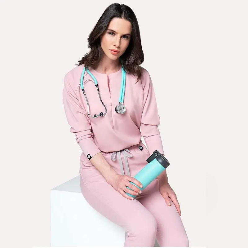 Bestex Premium Quality Scrub Uniform Sets Jogger Pant Fashion Long Sleeve Top Price Eco-friendly