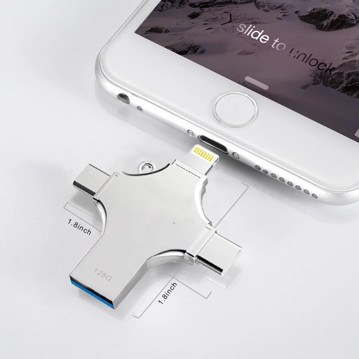 All In 1 USB Stick 4 IN 1 Memory Stick 3.0 High Speed With Custom Box Logo From 8GB To 128GB Bulk Wholesale For Iphone  Etc