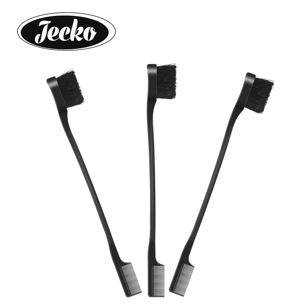 Professional Pink Black Color Double Side Detangling Edge Brush And Hair Comb Magic Hair Brush