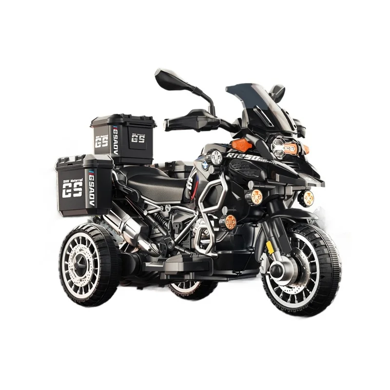 Cross-Border Kids Electric Tricycle Battery-Powered Plastic Car Toy with Remote Control for Boy Girl Baby Ride