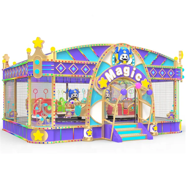 Best Price Safe And Reliable Rotanting Track Train 18 Seats Magic Ball Shooting For Indoor Outdoor Playground