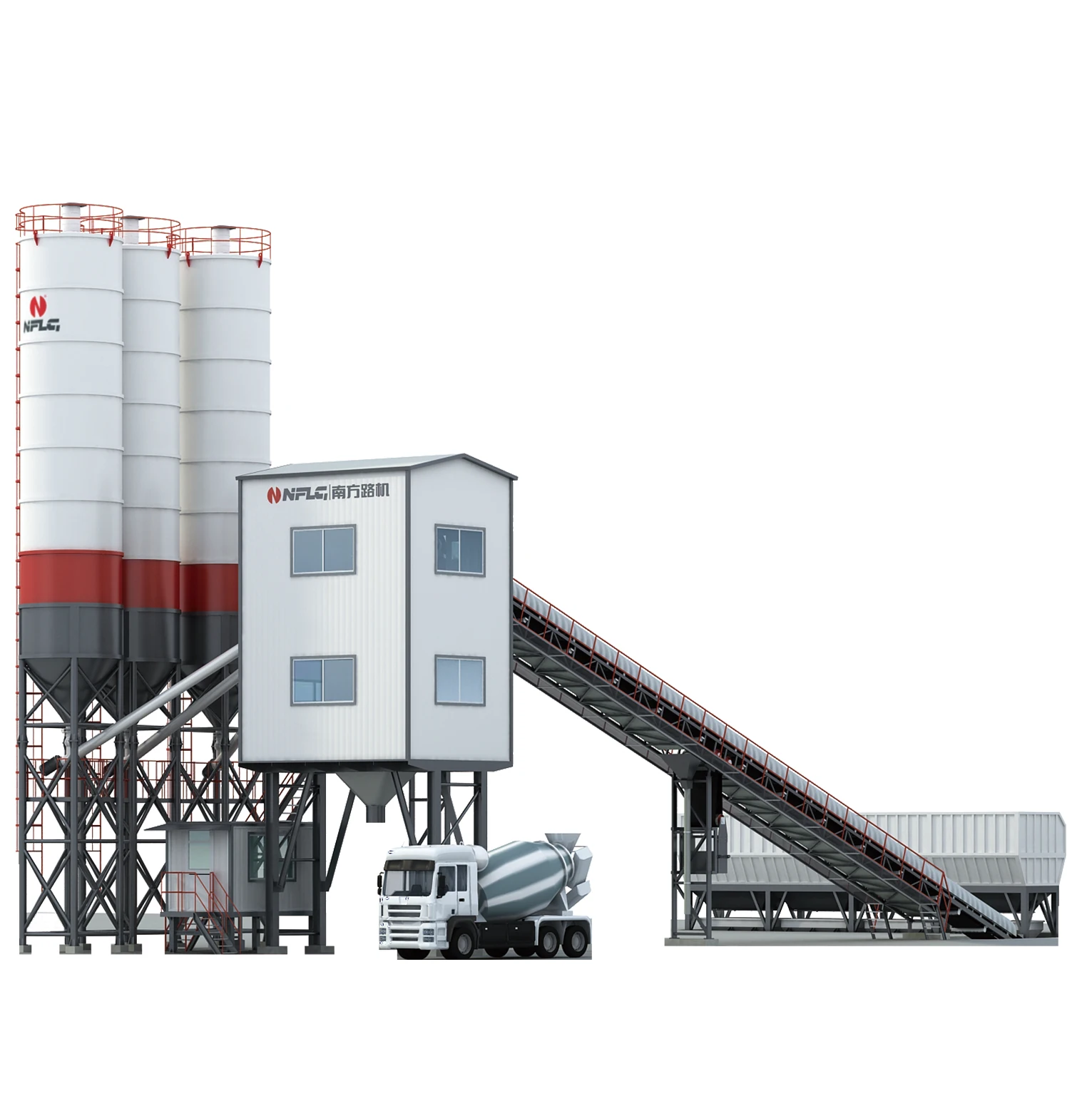 China 60M3/H Ready Mix Concrete Plant Hzs60 Setup Cost