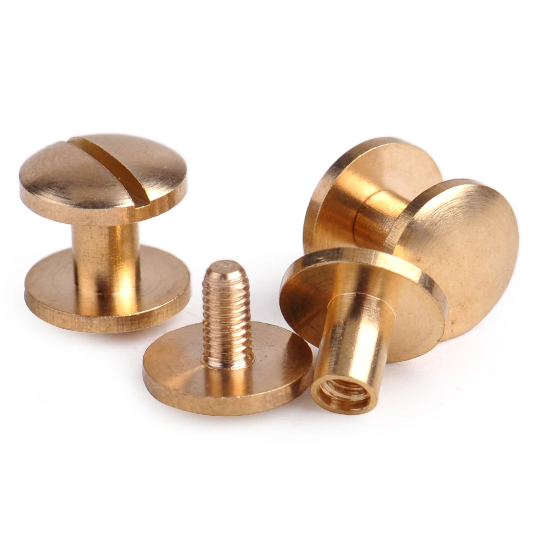 flat head slotting brass rivets for leather craft