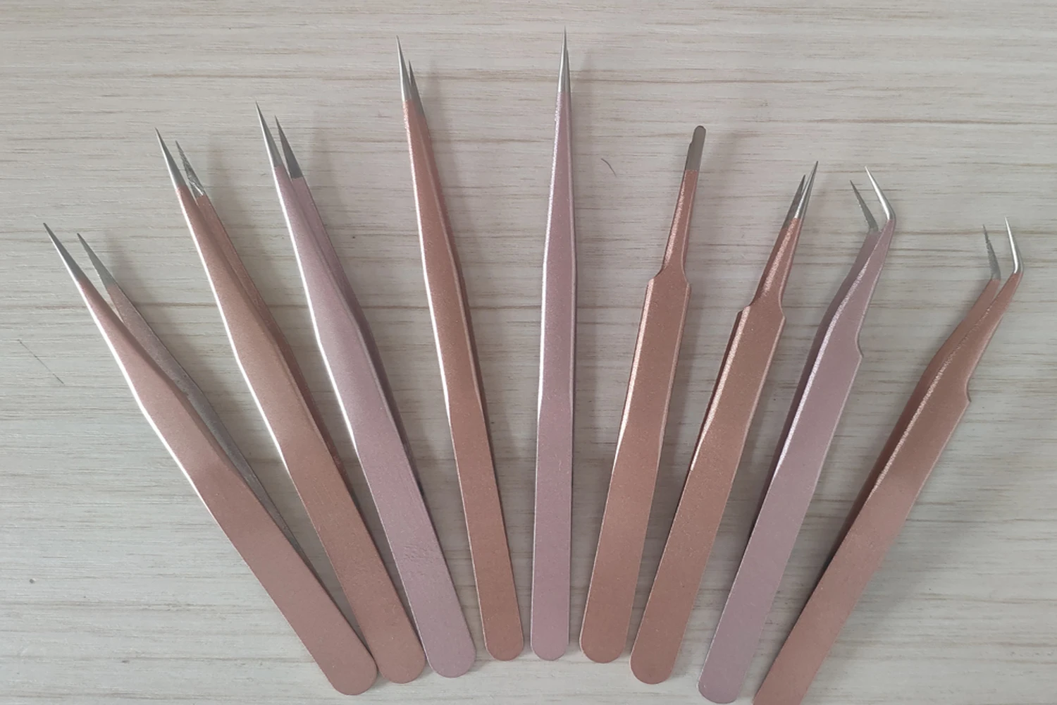 
Gold pink blue colorful colorful tweezers eyelash extension clip 