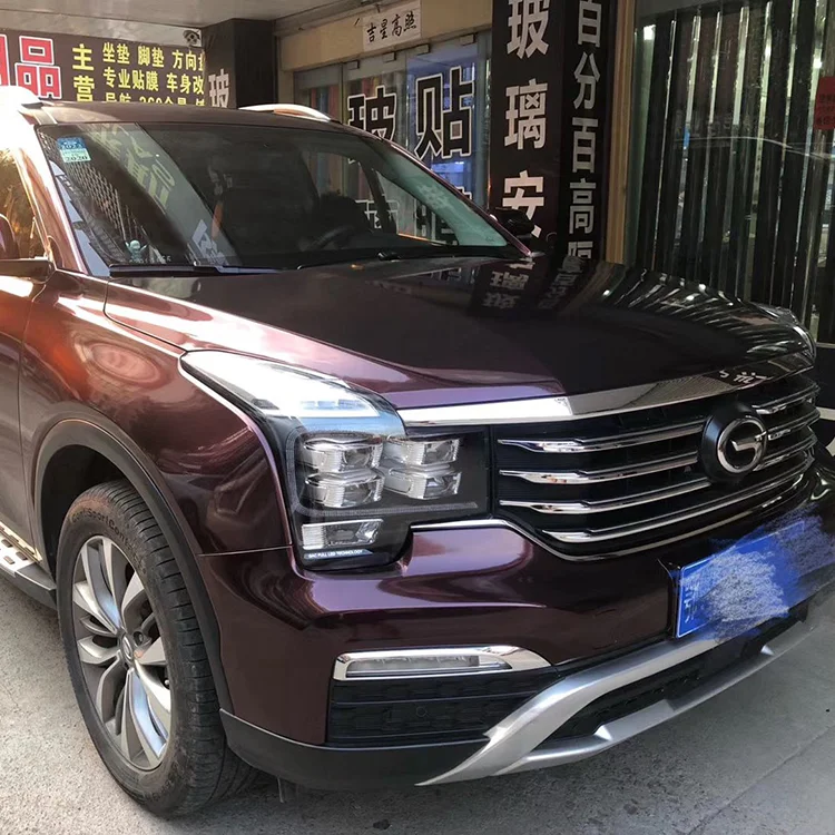 Multiple Colors 1.52*18m PVC Glossy Super Bright Wine Red Auto-Repair Car Body Wrap Vinyl Film Sticker For Printing
