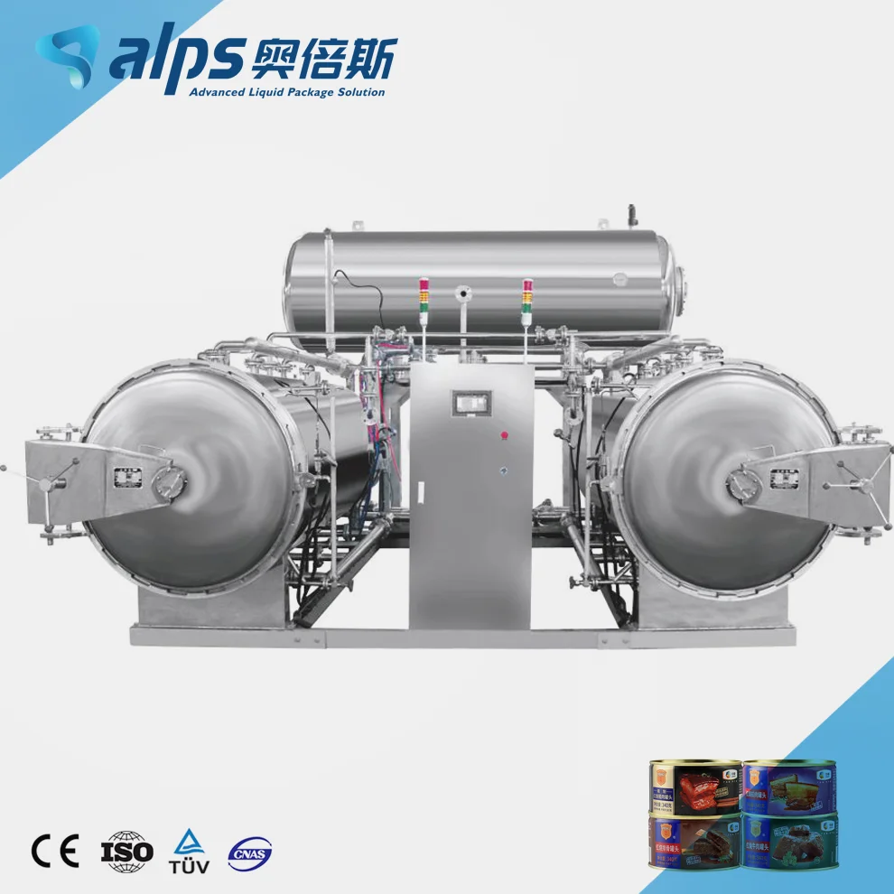 Automatic Food Steam Spray Sterilizer Autoclave Horizontal Retort For Processing