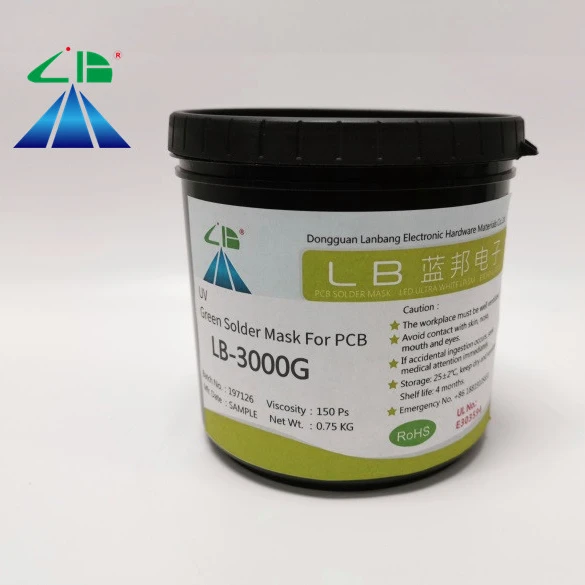 1KG Stable PCB UV Curable Green Solder Resist Ink Solder Mask