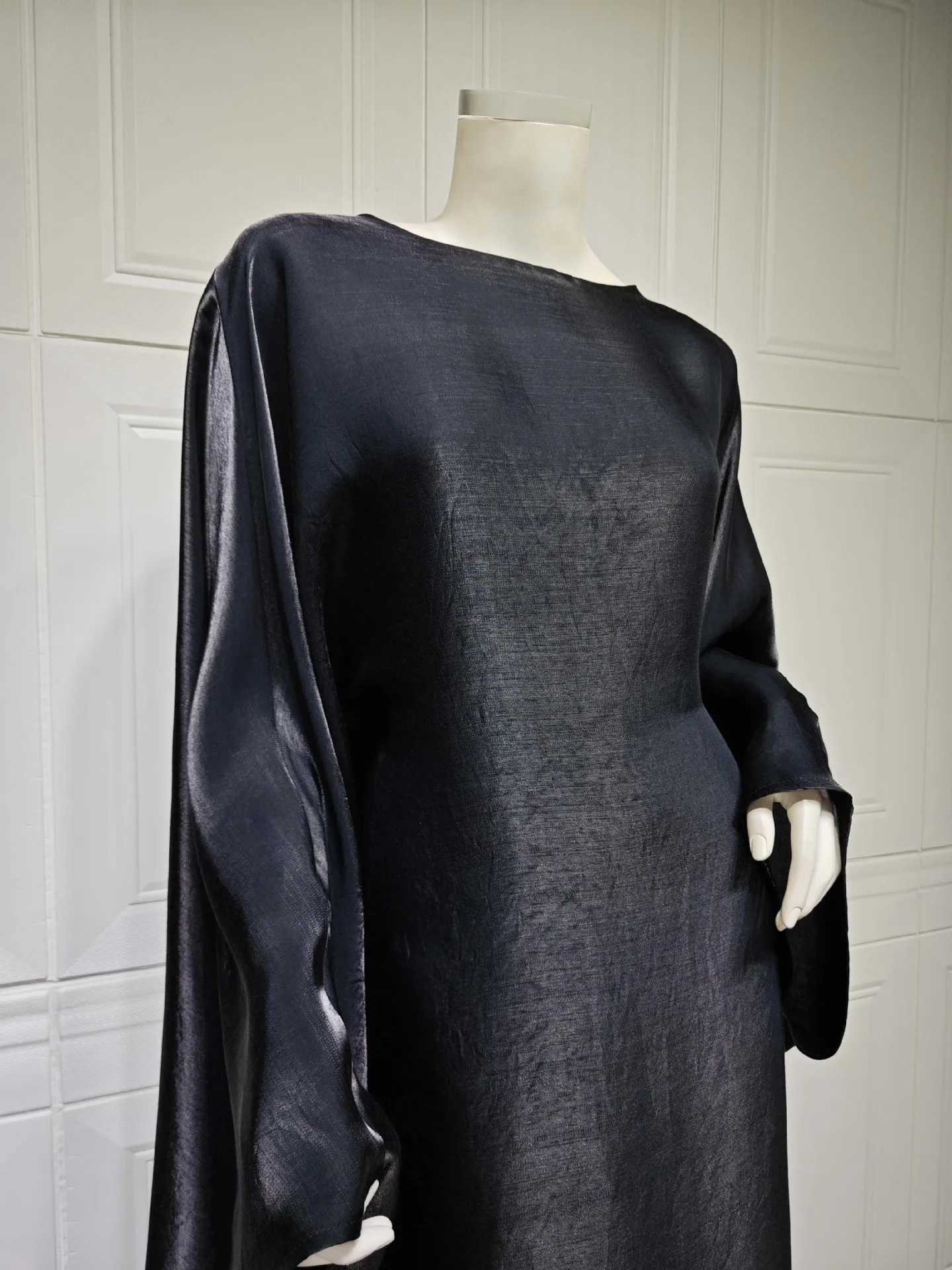 2024 Modest Ladies Long Sleeve Party Abaya Dress Islamic Clothing Dubai Turkey Long Muslim Women Dresses