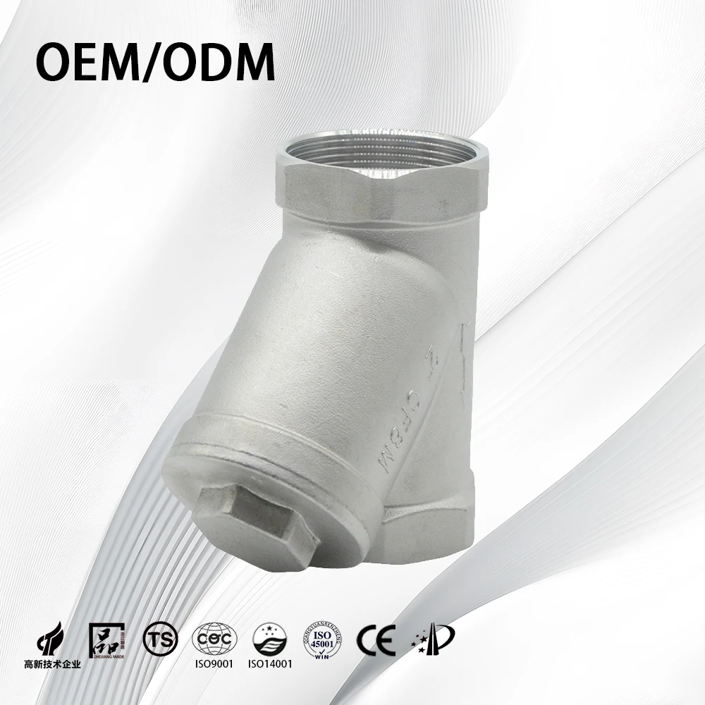 SS304/SS316 OEM/ODM индивидуальный полный порт с высокой эффективностью резьбой Y-типа фильтр для тонкой химической промышленности