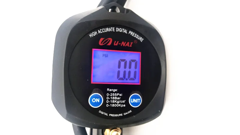 Precision Portable Digital Tire Inflator Pressure Gauge