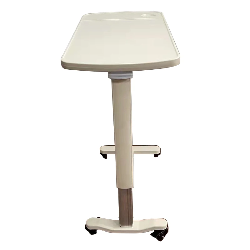 Wholesale Economic Movable Medical Table Wooden Height Adjustment Patient Dinning Over Bed Table