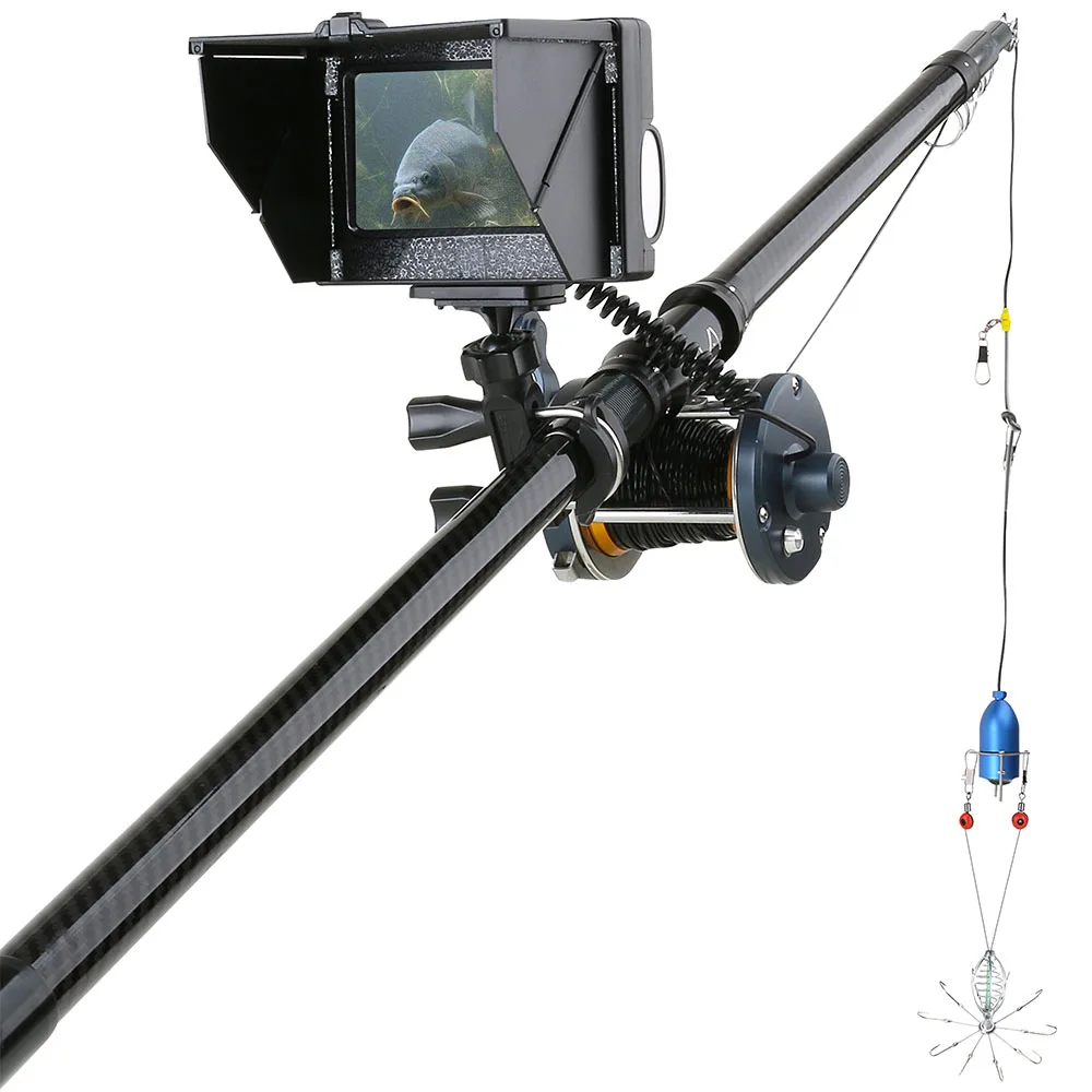 4.3 inch TFT color monitor 30M Underwater Fishing Camera with 10PCS LED Night Vision Metal Sea wheel  For ice Fishing