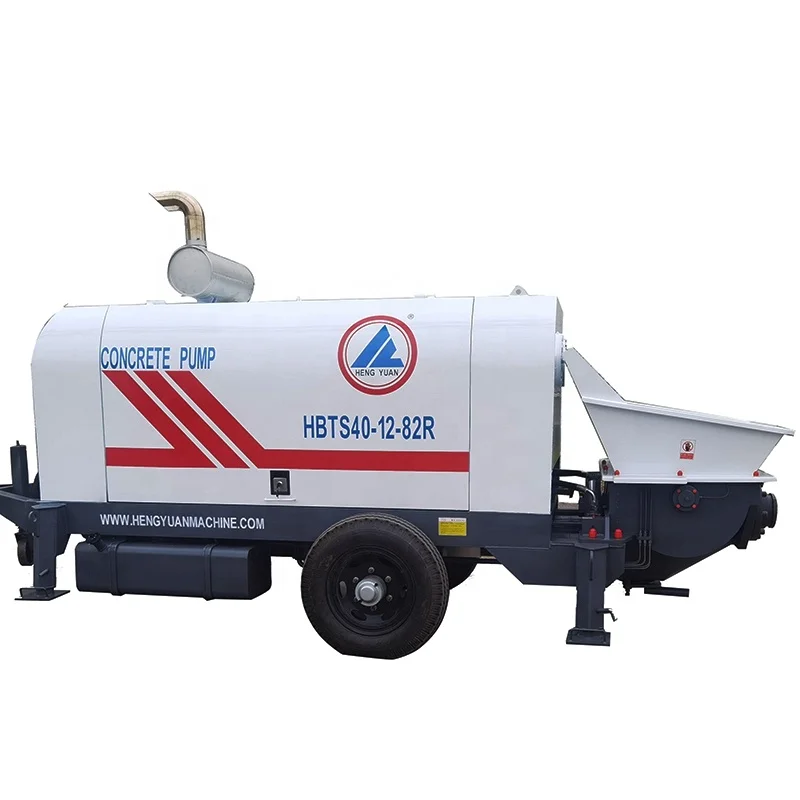 High efficiency Diesel Concrete Pump Electric Concrete Mixer Pump 30m3/h 40m3/h For Construction Site