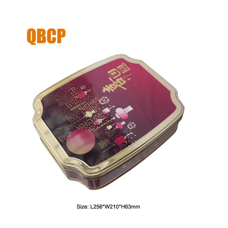 Сделанная на заказ пустая луна торт подарочная жестяная коробка для оптовой продажи