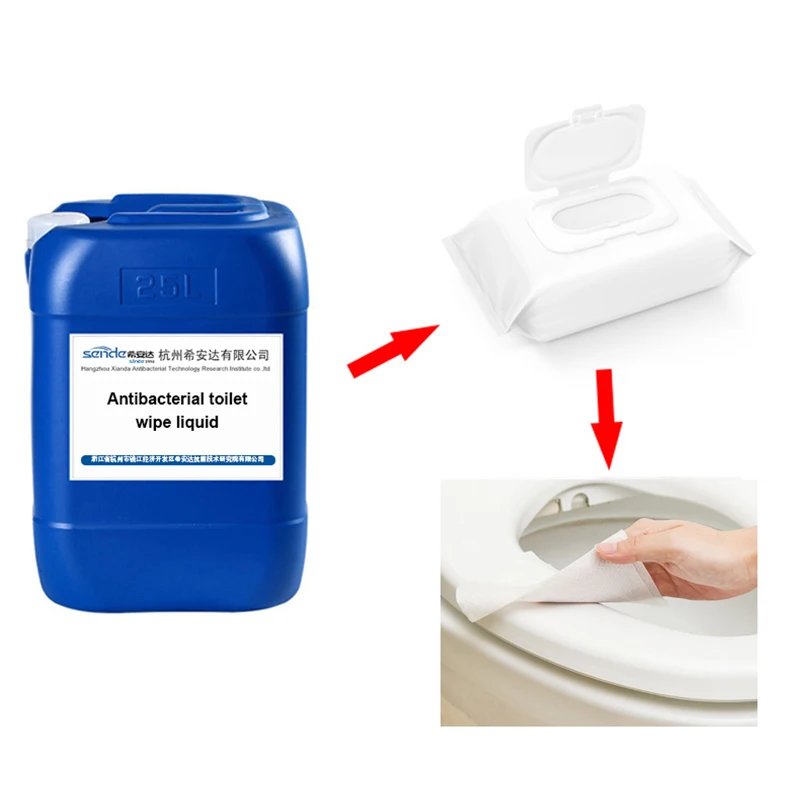 Toilet cleaning wet wipe raw material chemical preservative liquid solution