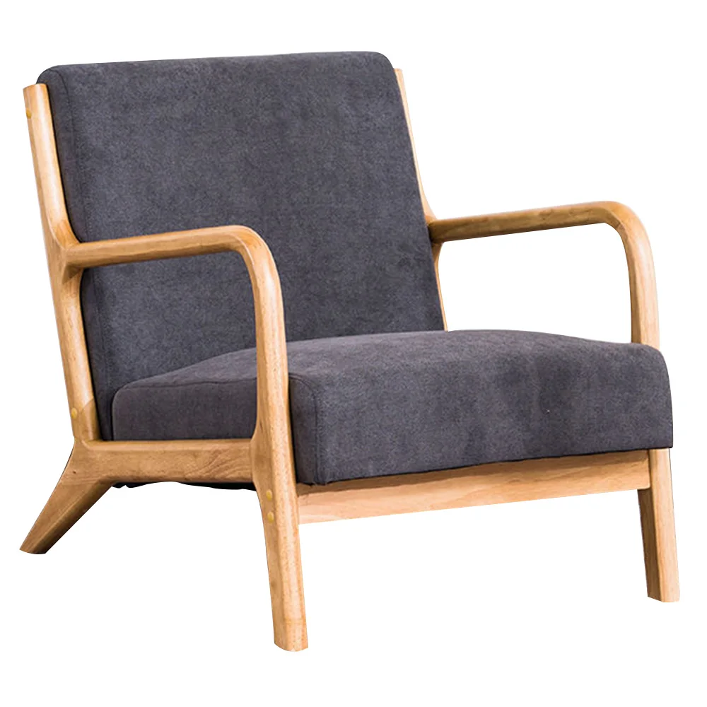 Luxury Accent Chair High Quality Single Wooden Sofa Recliner Chair Living Room Armchair