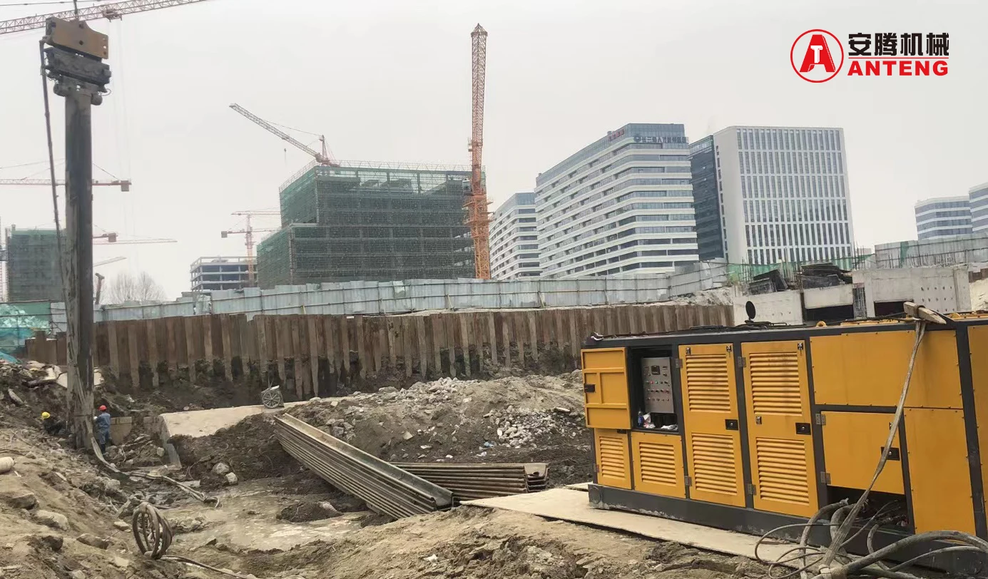 28 kgm Crane Suspended Type Hydraulic Vibro Piling Hammer with single clamp