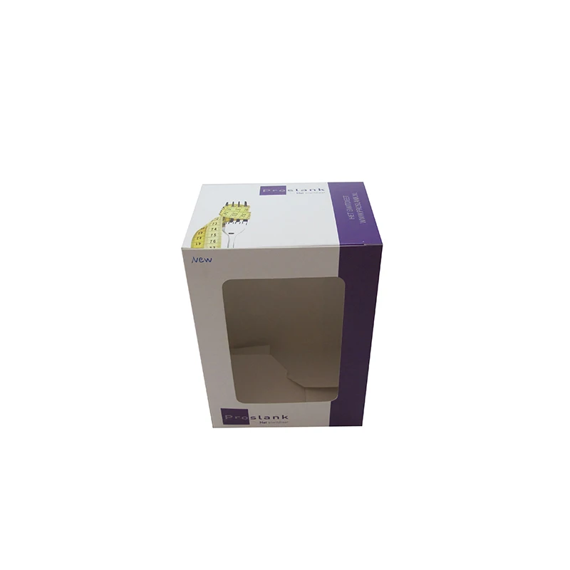 Personalized Custom Cardboard Euro paper packaging craft Kraft box with window