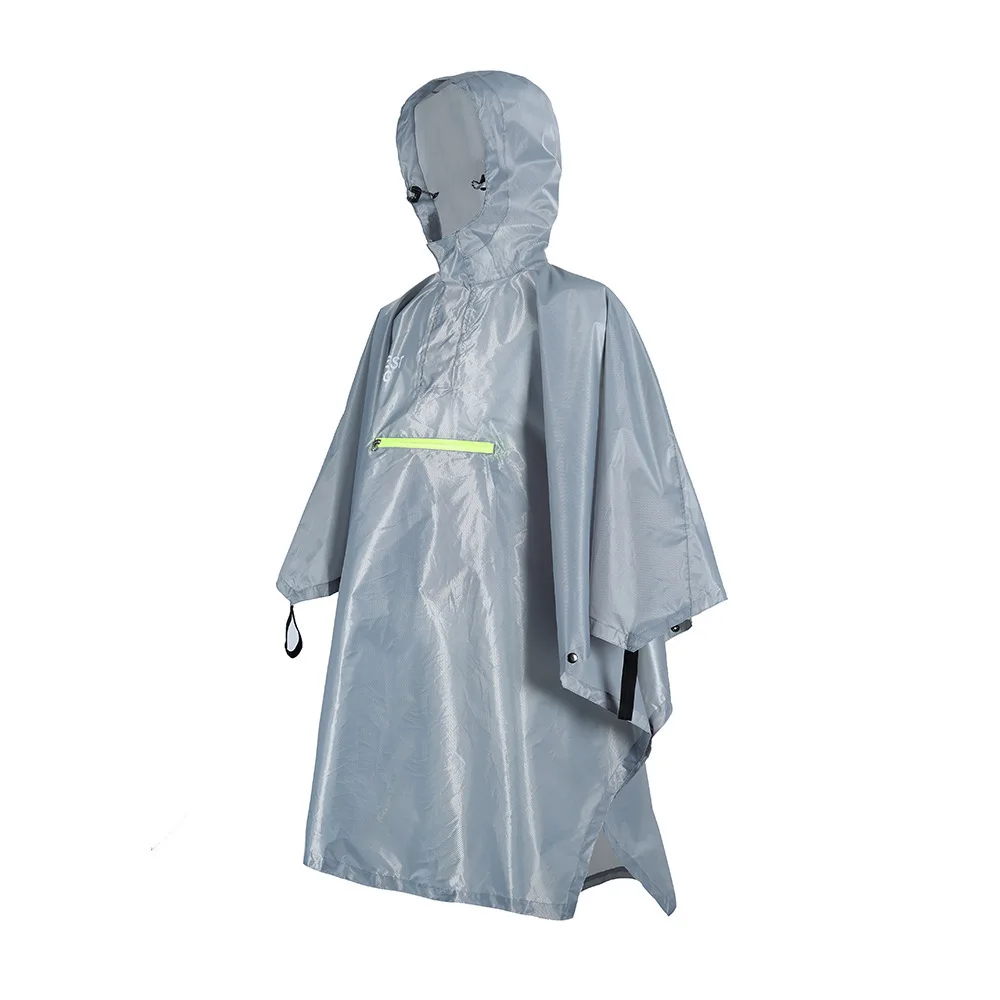 Polyester taffeta rubber raincoat outdoor cycling hiking sport poncho tactical rain coat