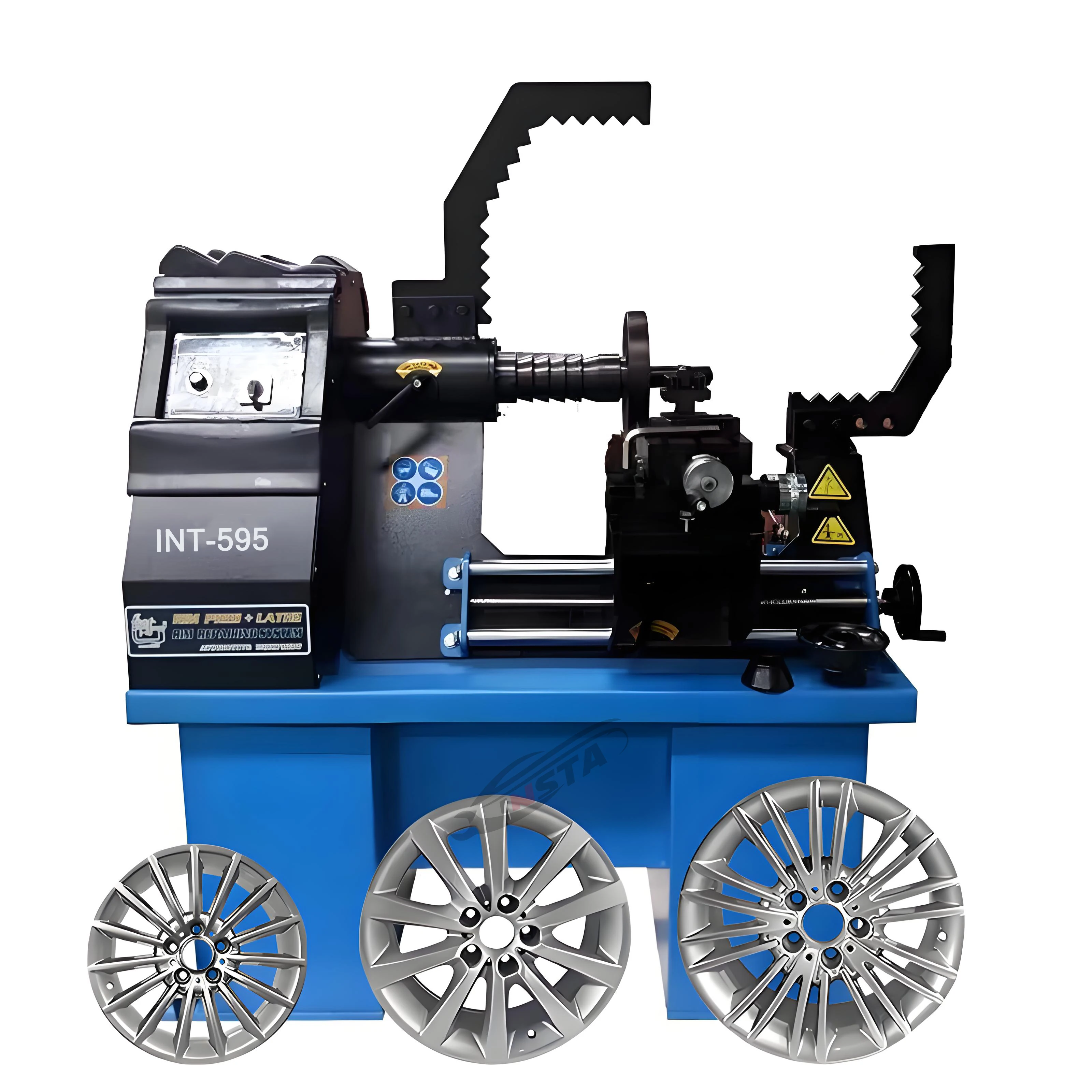 Full Automatic Rim Straightening Machine Wheel Repair lathe  Rim repair machine