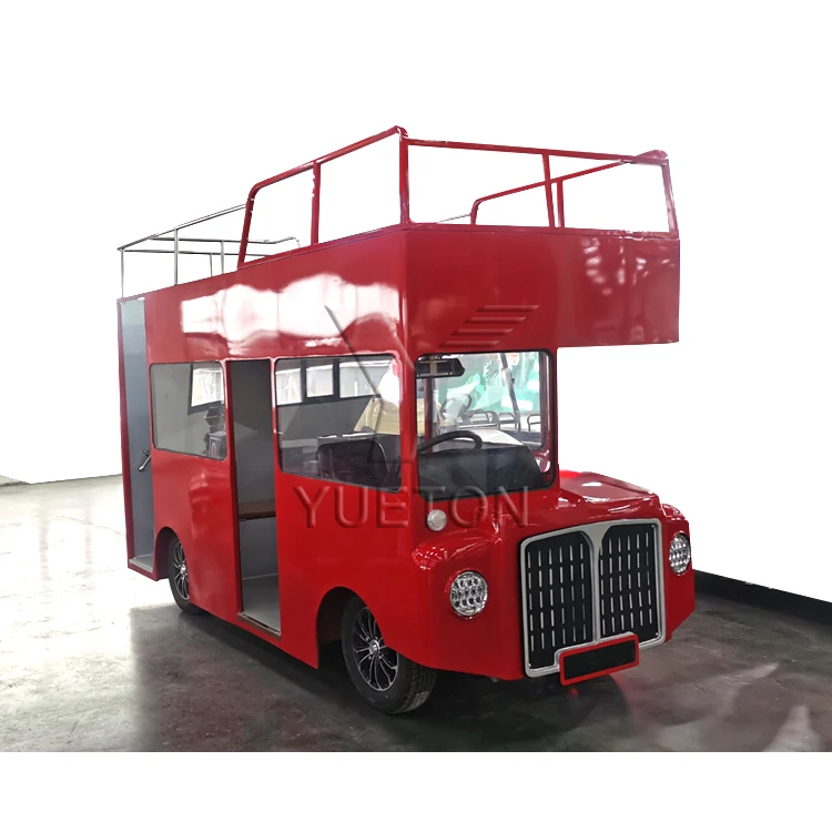 Professional Manufacturer Tourist Bus Battery Double Decker Bus Sightseeing Car