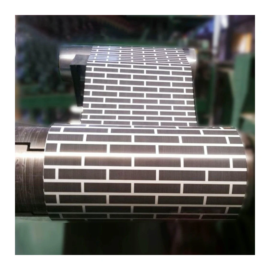 Самый популярный класс PPGI PPGL предварительно окрашенный кирпич дизайн