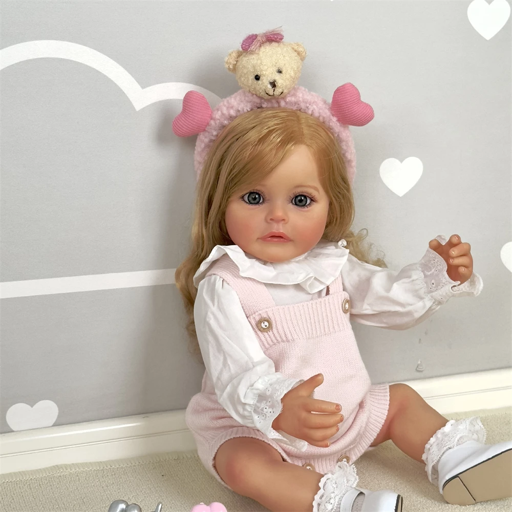 Creative Gifts 55CM Silicone Soft Vinyl Reborn Doll Arms Legs Lifelike Girls Toys Dolls Real Baby Dolls