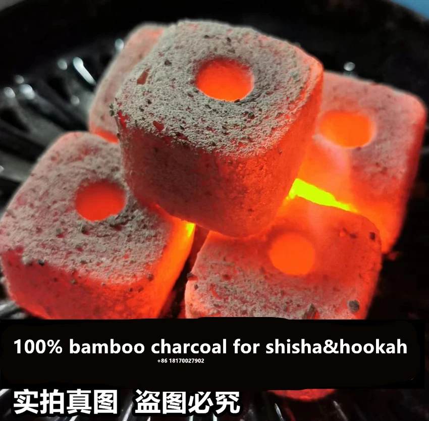 best quality black tiger bamboo charcoal for shisha hookah bamboo sawdust coal machine made charcoal factory  factory