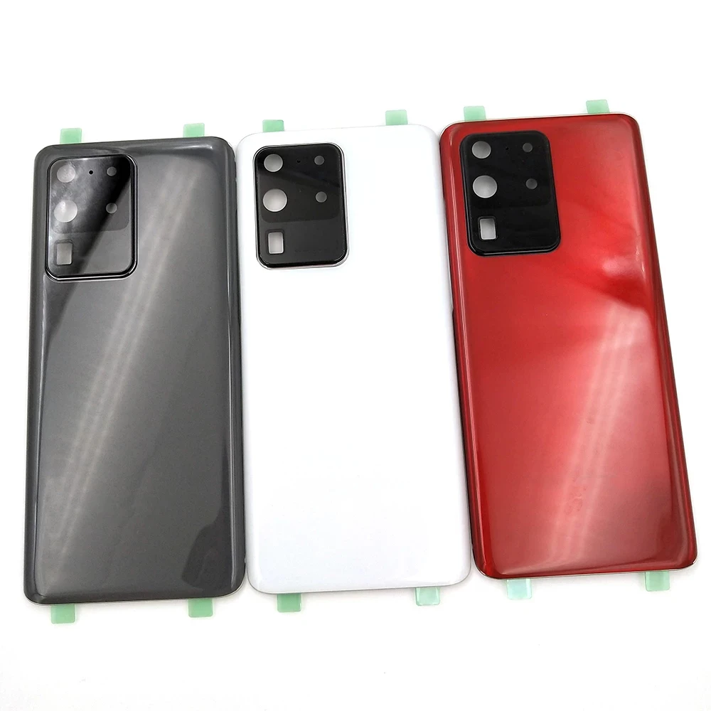 Wholesale Back cover for Samsung Galaxy S20 S20 plus S20 Ultra Battery Cover Door Rear Glass Housing Case Camera Lens Frame