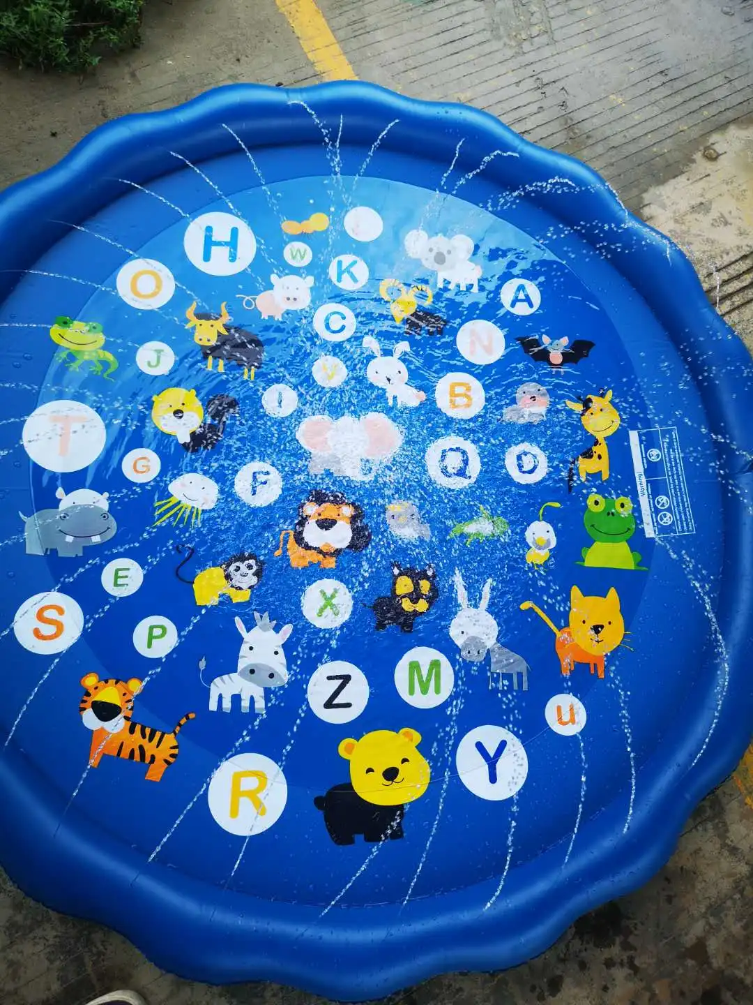Play Mat Enhanced PVC Splash Sprinkler Pad Summer Play Beach Yard Outdoor Kids Inflatable Water Park Swimming Pool