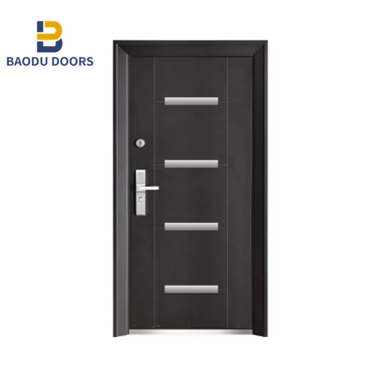 Security steel door for houses exterior front entry door Steel door for Nigeria market Turkish style