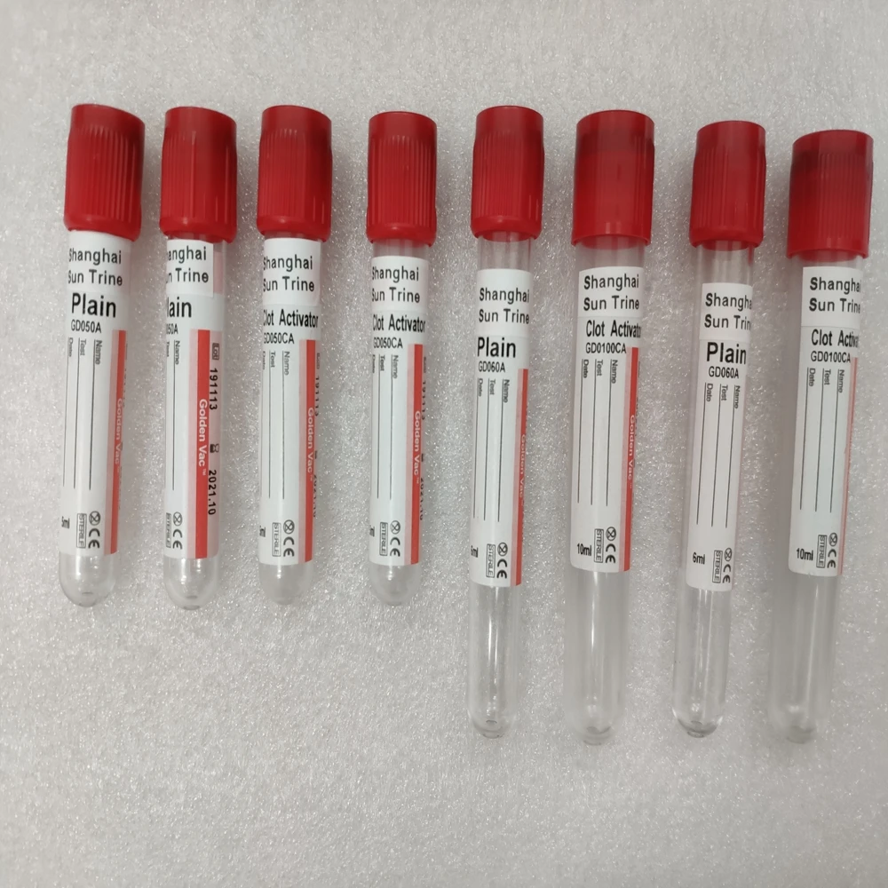 
Одноразовая Медицинская Пластиковая вакуумная трубка для измерения крови, 1 мл ~ 10 мл, оптовая продажа 