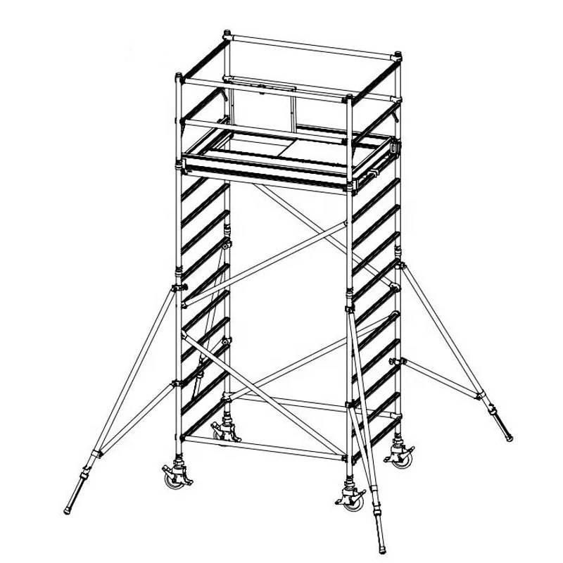 Professional 3m echafaudage en aluminum mobile scaffold tower