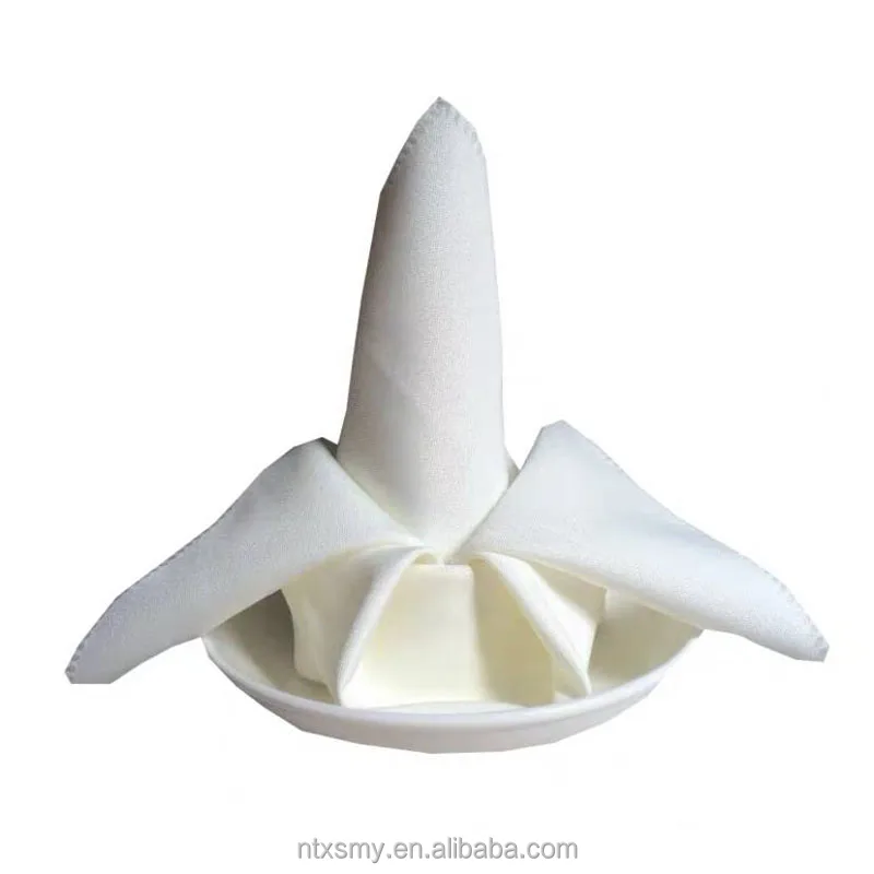 Hot Sale Table Dinner Napkin Wedding Napkins for Party Hotel Restaurant Decoration Customized Logo Polyester Opp Bag CLASSIC