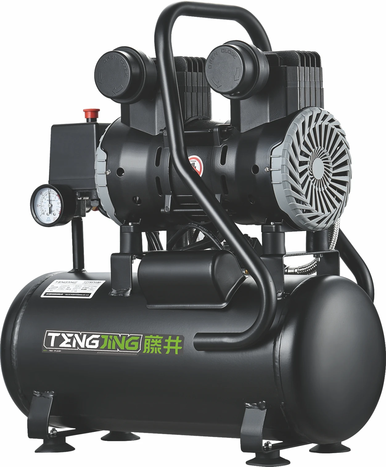 High Speed Portable Fast Air Release Time Air Compressor Oil Free 8 Bar Silent Air Compressor