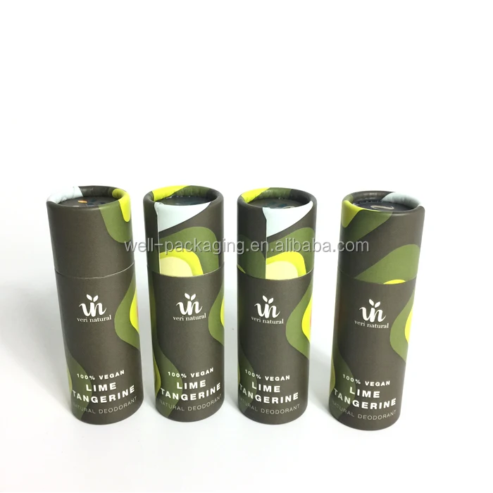 Biodegradable paper tube for lip balm mini lip balm push up containers