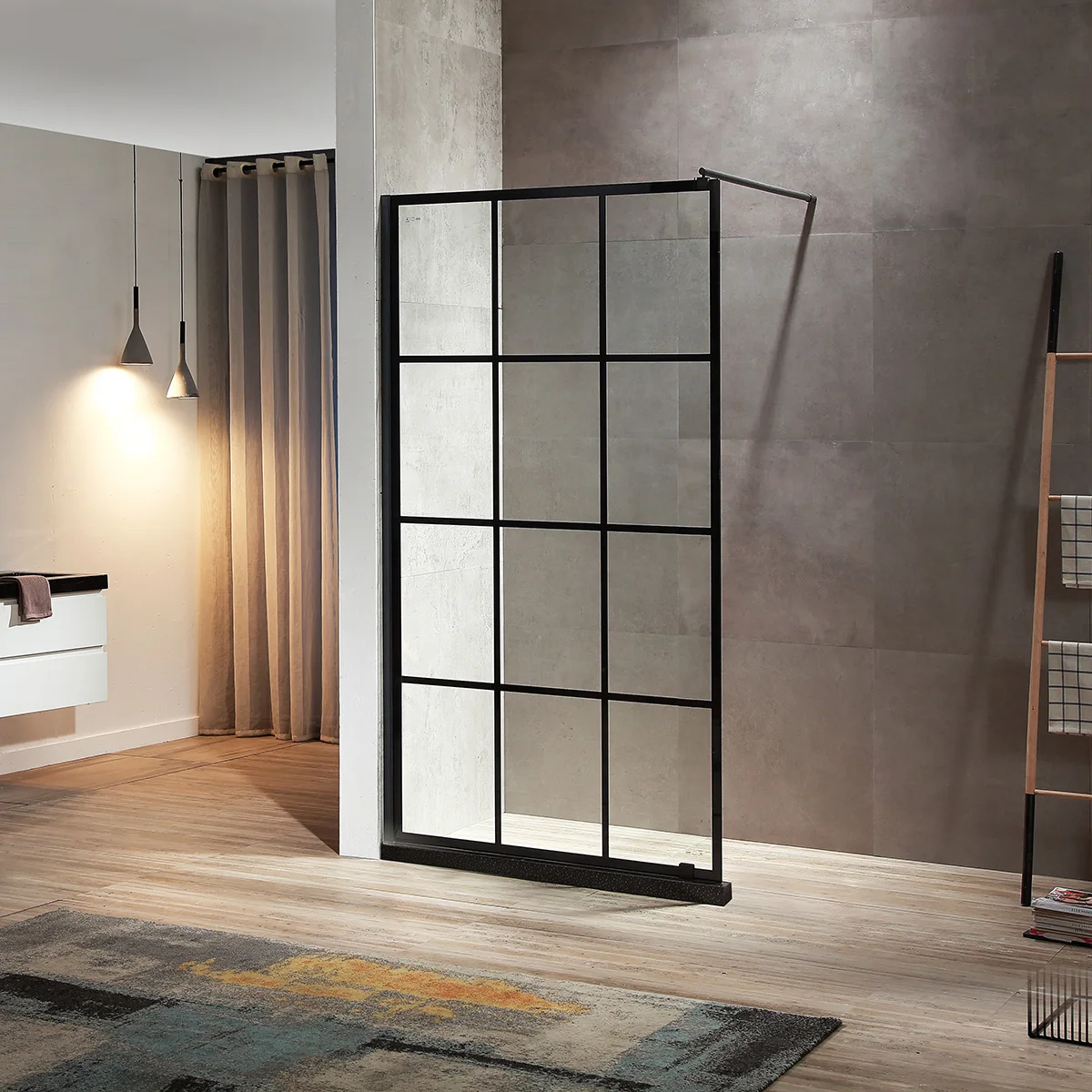 Factory direct sales of stainless steel handle shower door 6mm 8mm 10mm tempered glass shower enclosure