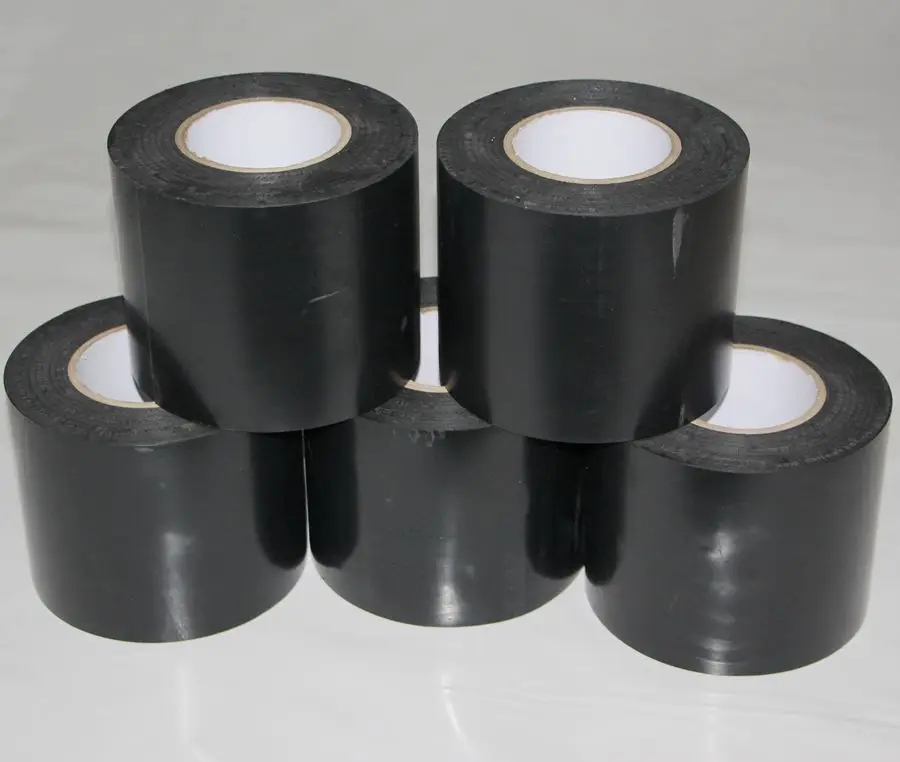 black color Polyethylene pipe wrap tape for oil gas pipeline protection