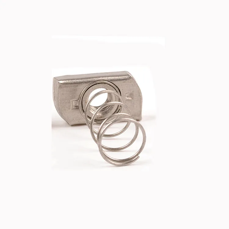 A2-70/A4-80 нержавеющая сталь 316 M10 длинные пружинная гайка канальная гайка 40 мм длина весны