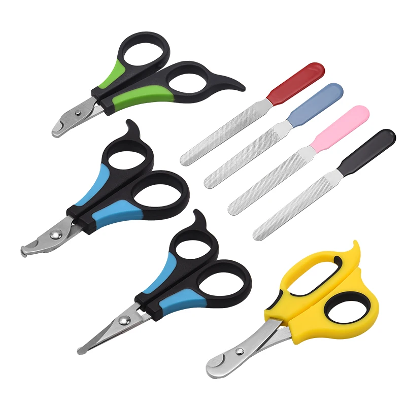 Promotion of various professional pet supplies cleaning beauty non-slip handle pet scissors set