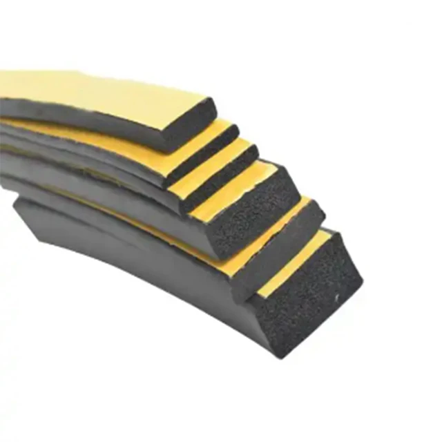 High Quality Oem Epdm Solid Rubber Strips Sponge Foam Extrusion Seal Strip