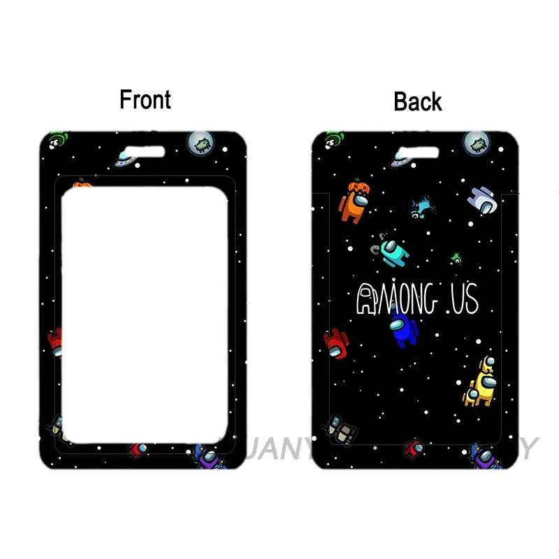 Factory Customize Pattern Design Logo ID Card Protector Case Sliding Cover Plastic Name Tag Bus Badges Holder Promotional Gift