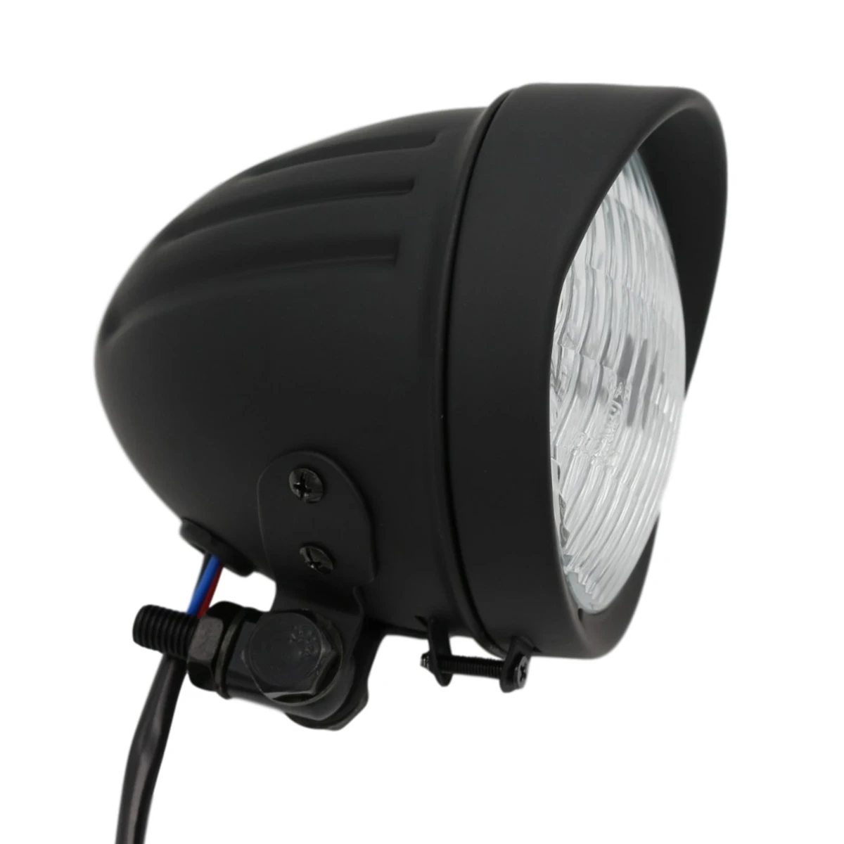 4.5' Matte Black Classic Custom Motorcycle Headlight for Sport bikes