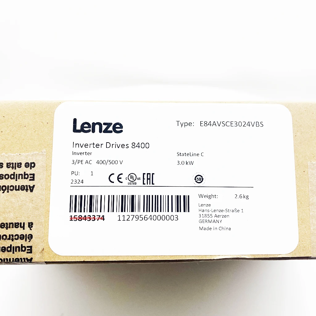 New Original Lenze Inverter Drives 8400 HighLine 3.0 kw  E84AVSCE3024VBS in stock