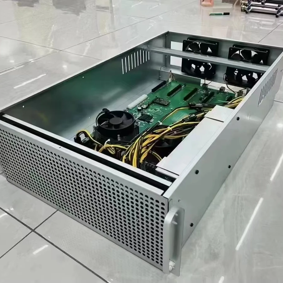 X99 Dual CPU 6PLUS Motherboard LGA2011 v3 E-ATX GPU server Computer Case with 6 GPU Slot 70mm Space